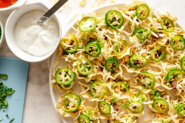 making perfect microwave nachos | www.iamafoodblog.com