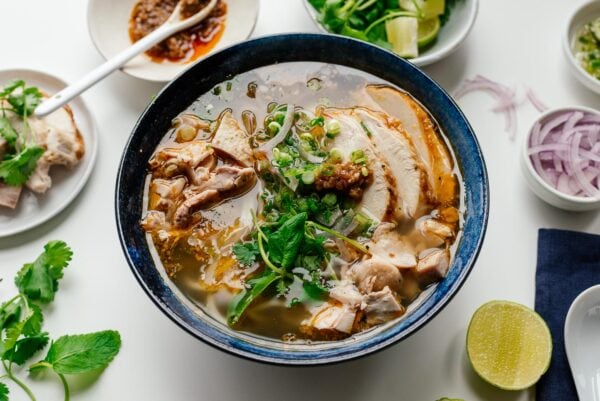 Hue Style Spicy Turkey Noodle Soup Recipe | www.iamafoodblog.com
