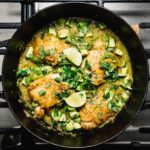 Oven-Baked Hatch Chile Salsa Verde Honey Chicken Thighs | www.iamafoodblog.com