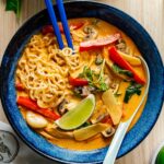 Thai red curry ramen recipe | www.iamafoodblog.com
