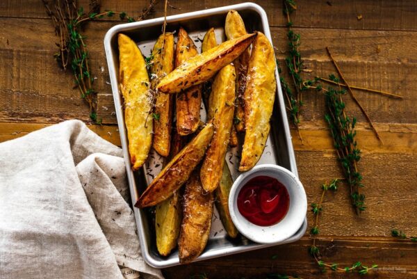 air fryer potatoes | www.iamafoodblog.com