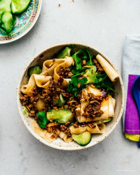 Extra Easy Jia Jiang Mian Recipe | www.iamafoodblog.com