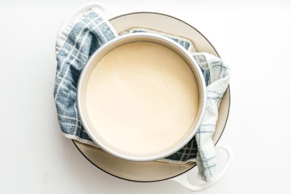 cheesecake in a water bath | www.iamafoodblog.com