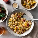 No matter what you call it: yang chow fried rice, young chow fried rice, yeung chow fried rice, or Yangzhou fried rice - there’s no denying that Chinese egg fried rice is delicious. This yang chow fried rice recipe will having you making better than takeout fried rice at home in no time flat. #friedrice #friedricerecipe #chinesefood #recipes #dinner #rice #takeout #betterthantakeout