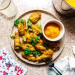 Easy 7 Ingredient Mango Pineapple Habanero Hot Wings | www.iamafoodblog.com