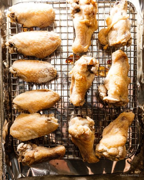 Easy 7 Ingredient Mango Pineapple Habanero Hot Wings | www.iamafoodblog.com