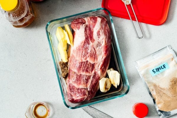 marinating pork for char siu | www.iamafoodblog.com