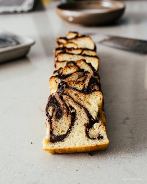 Small Batch Mini Chocolate Sourdough Babka Loaf | www.iamafoodblog.com
