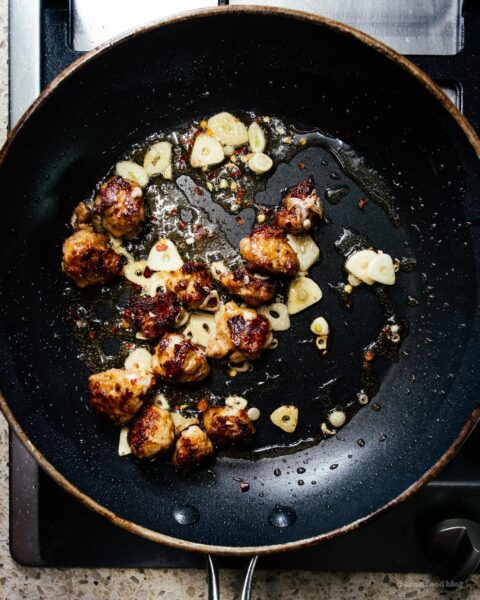 Garlic Parmesan Pasta with Sausage | www.iamafoodblog.com