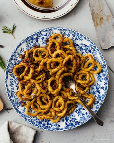 Super Simple Two Ingredient Semolina Pasta | www.iamafoodblog.com