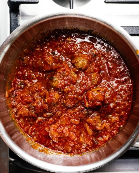 Moroccan Lamb Meatballs in Tomato Sauce | www.iamafoodblog.com