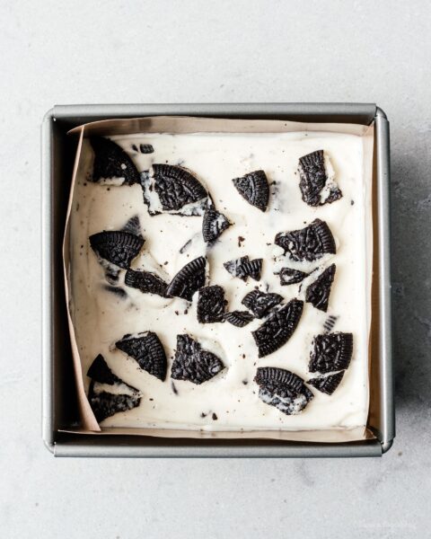 Small Batch No Bake Oreo Cheesecake Recipe | www.iamafoodblog.com