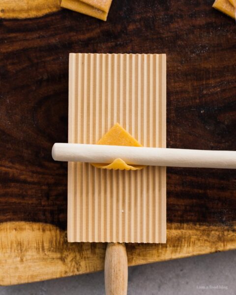 How to Make Homemade Garganelli | www.iamafoodblog.com