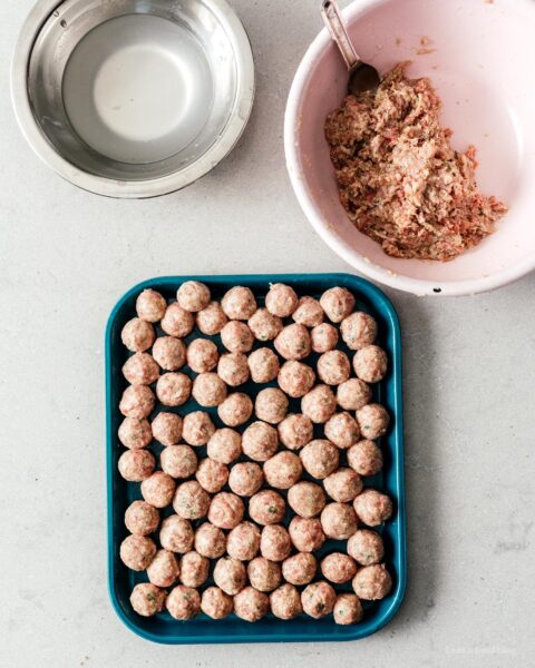 Homemade SpaghettiOs with Mini Meatballs Recipe | www.iamafoodblog.com