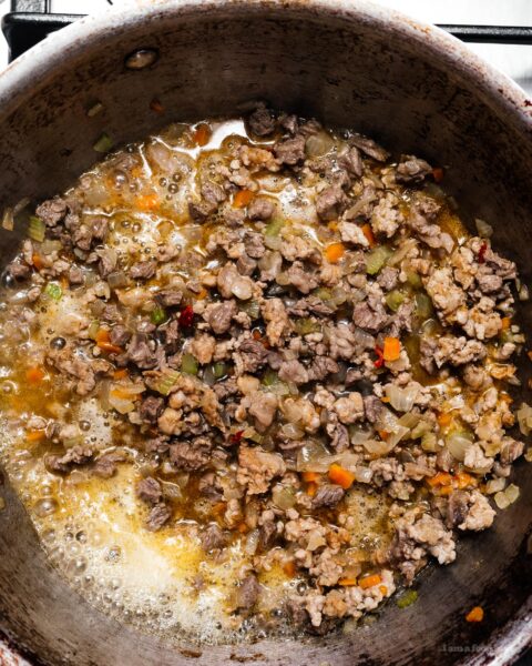 Umbria Inspired Bone Marrow Ragu with Rosemary | www.iamafoodblog.com