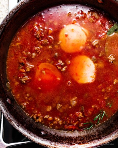 Umbria Inspired Bone Marrow Ragu with Rosemary | www.iamafoodblog.com