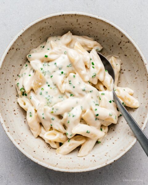 Sour Cream and Onion Pasta Recipe | www.iamafoodblog.com