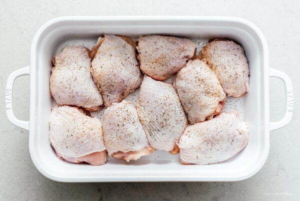 seasoned chicken thighs | www.iamafoodblog.com
