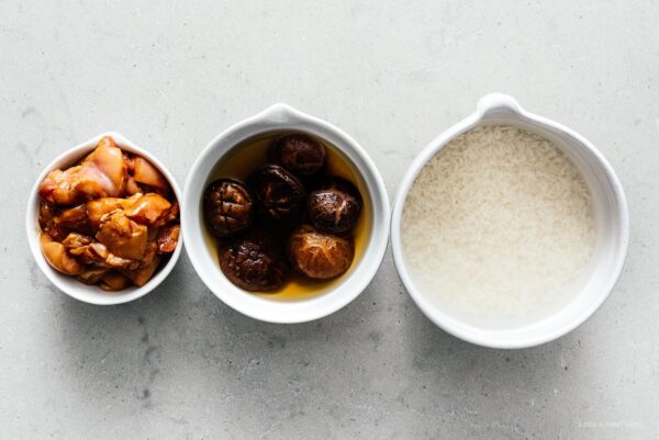 soaking rice for chinese sticky rice | www.iamafoodblog.com