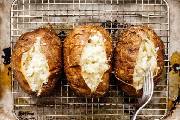 fluffed baked potatoes | www.iamafoodblog.com