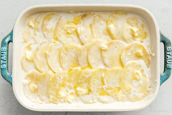 potatoes in baking dish | www.iamafoodblog.com