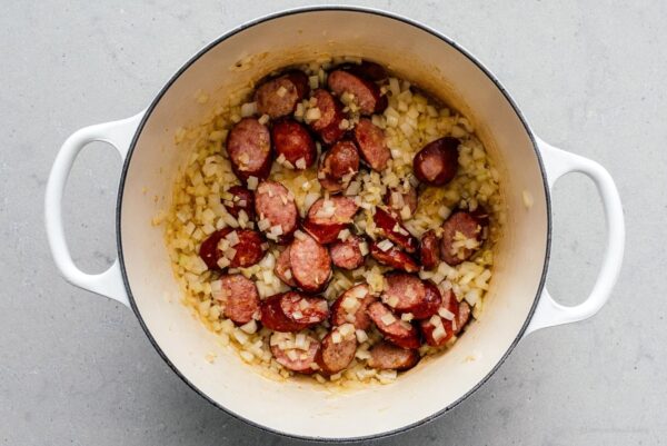 sausages and onions | www.iamafoodblog.com