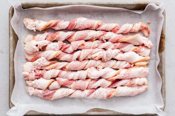 twisted bacon ready to cook | www.iamafoodblog.com