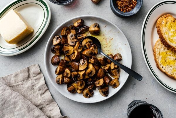 air fryer mushrooms | www.iamafoodblog.com
