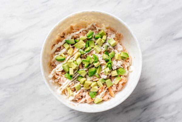 tiktok salmon rice bowl | www.iamafoodblog.com