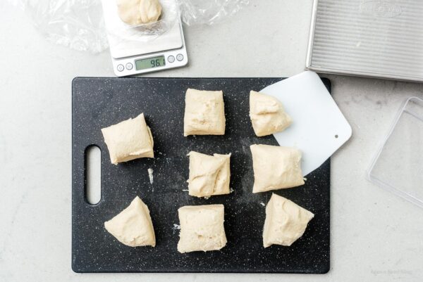 divided bread dough | www.iamafoodblog.com