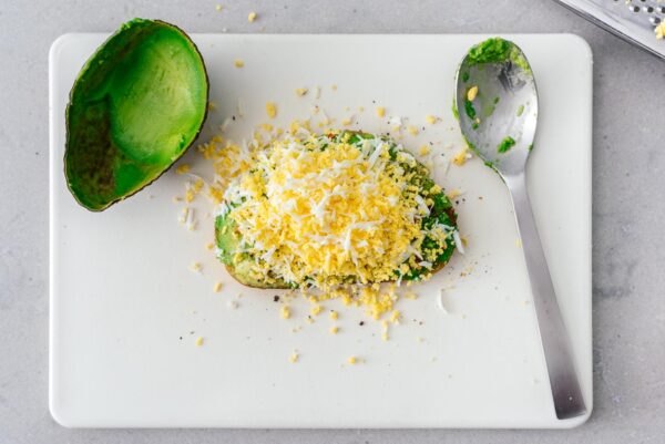 grated egg toast | www.iamafoodblog.com