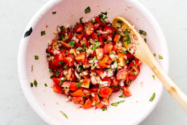 chicken bruschetta topping | www.iamafoodblog.com