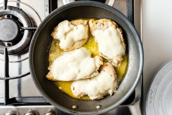 melting cheese on chicken | www.iamafoodblog.com