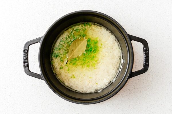 making cilantro lime rice | www.iamafoodblog.com