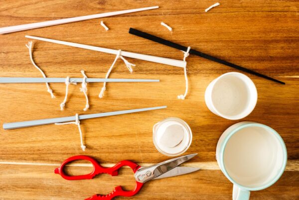 making wicks for butter candles | www.iamafoodblog.com