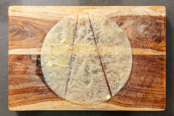 Cutting Rice Paper Croissants | www.iamafoodblog.com