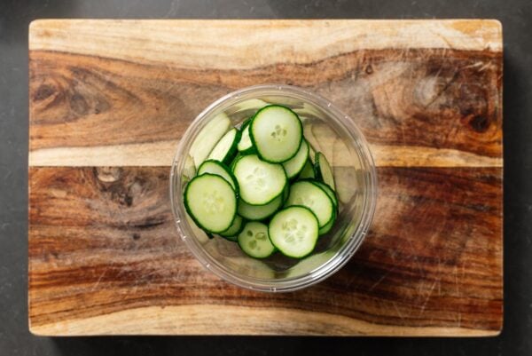 sliced cucumbers | www.iamafoodblog.com