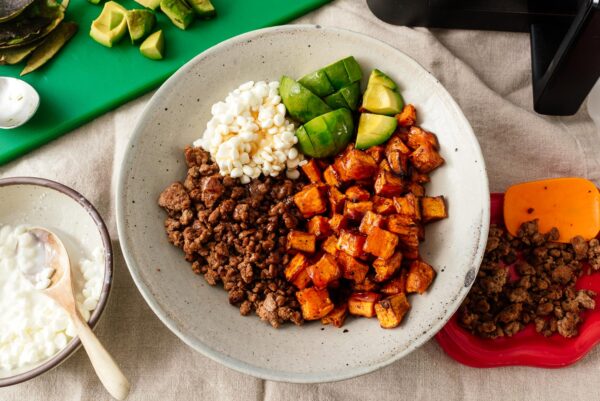 sweet potato beef bowl | www.iamafoodblog.com