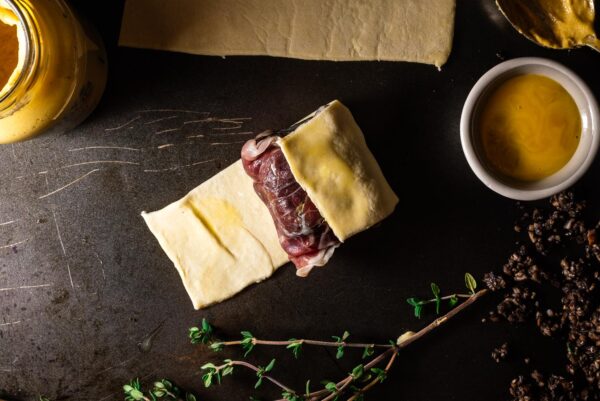 wrapping beef wellington recipe - www.iamafoodblog.com