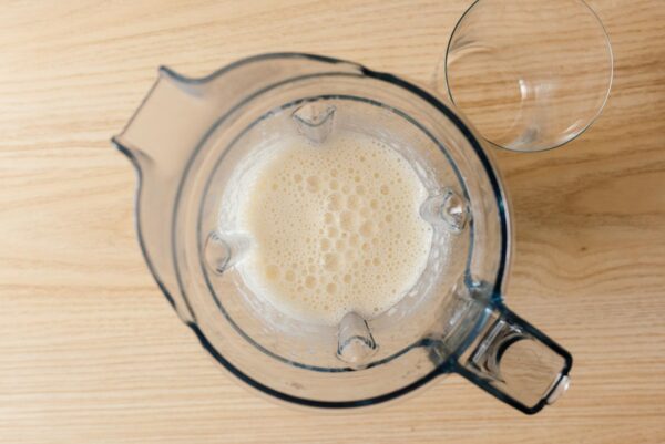blended banana and milk | www.iamafoodblog.com